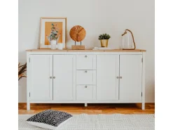 Buffet escandinavo con almacenamiento de 180 cm SKADAR