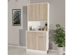 Buffet haaus Oma, Roble Sonoma/Blanco, L 84 cm