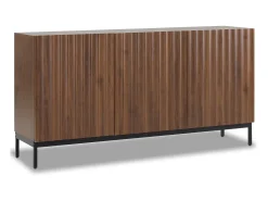 Buffet moderno 150×40×80 cm - con 3 puertas - marrón