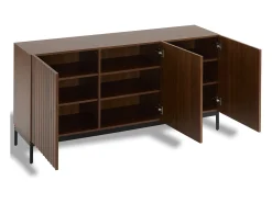 Buffet moderno 150×40×80 cm - con 3 puertas - marrón