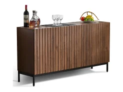 Buffet moderno 150×40×80 cm - con 3 puertas - marrón
