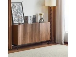 Buffet moderno 150×40×80 cm - con 3 puertas - marrón