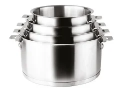 Cacerola inox de 14 cm con mango desmontable y sistema Click & Lock - Colección Combi de Lacor