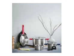 Cacerola inox de 16 cm con mango desmontable y sistema Click & Lock - Colección Combi de Lacor