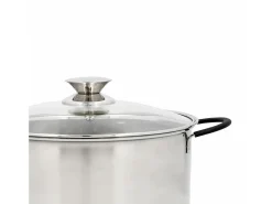 Cacerola Sensory Quid con tapa de cristal acero inoxidable Ø22 cm