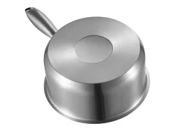Cacerola SucceBuy en Acero Inoxidable 2,4 L con Cesta de Vapor, Cacerola con Tapa de Vidrio Y Mango Ergonomico, Lavable en Lavavajillas