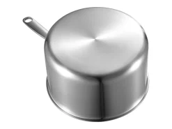 Cacerola SucceBuy en Acero Inoxidable 3,8 L, Cacerola con Tapa de Vidrio Y Mango Ergonomico, Antiadherente, Lavable en Lavavajillas, Utensilio de Cocina