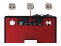 Cafetera automática Solo de grano a taza - Rojo chile
