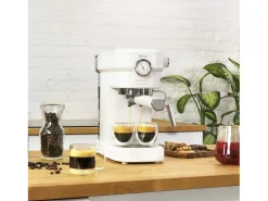 Cafetera Espresso Cafelizzia 790 White Pro.Sistema Thermoblock, 20 Bares, ModoAuto 1 y 2 Cafés, Vaporizador Orientable, Conducto de Agua para Infusiones