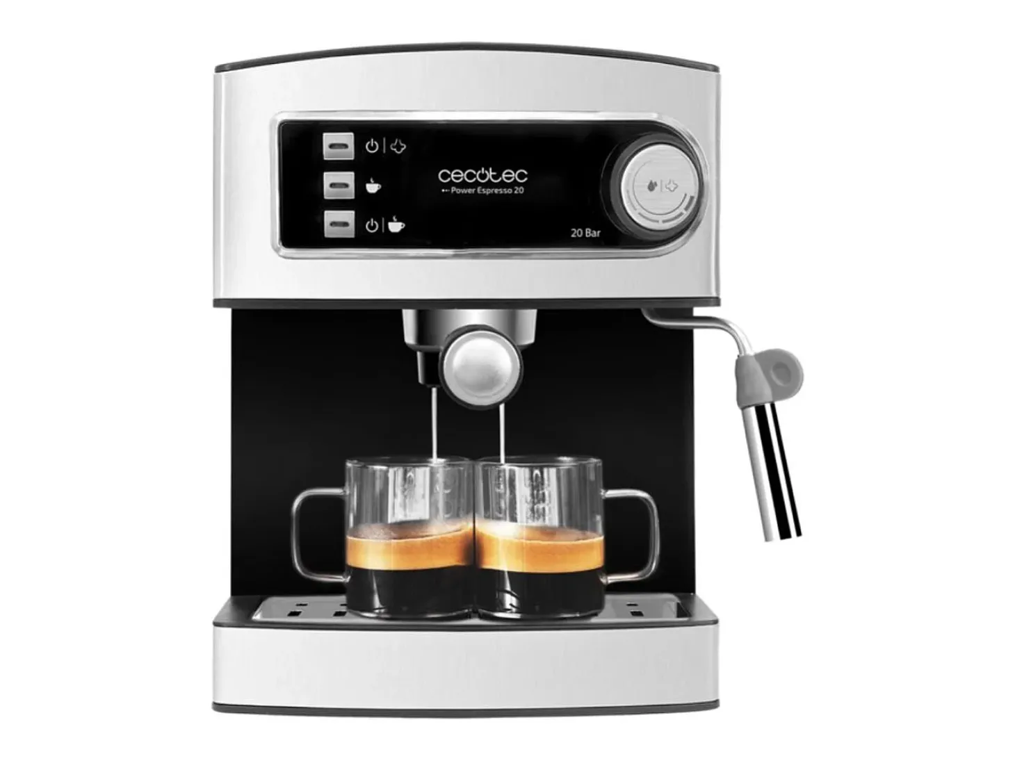 Cafetera espresso Cecotec Power Espresso 20 850W 1,5L acero inoxidable