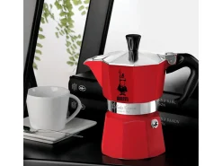 Cafetera Italiana Moka Express 3T Roja Bialetti - Tradición Italiana en Color