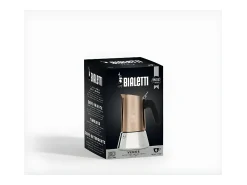 Cafetera italiana Vénus de acero inoxidable para 4 tazas de inducción cobre Bialetti