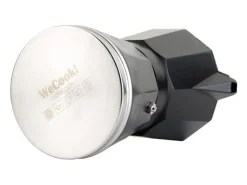 Cafetera italiana Wecook Luccia 12 tazas aluminio negro