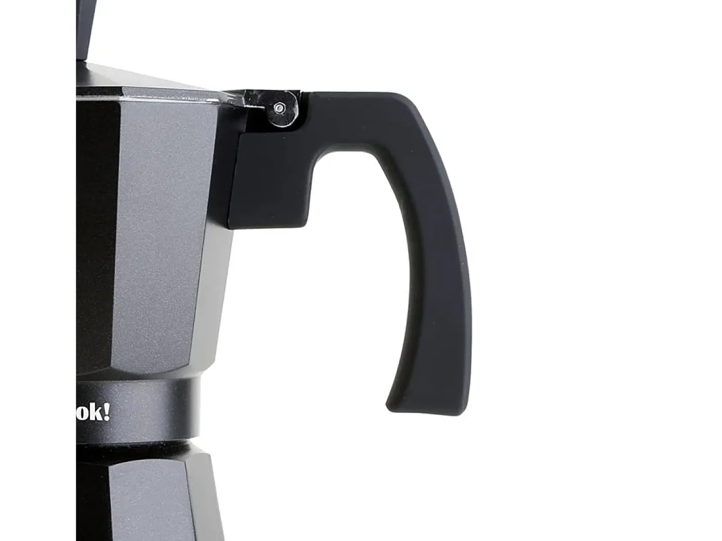 Cafetera italiana Wecook Luccia 12 tazas aluminio negro