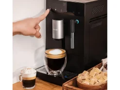 Cafetera súper automática Cumbia Cremmaet Compact Steam. 1350W, 19 bares, Thermoblock, Plug&Play, Café personalizado, 5 niveles molienda, Autolimpieza, Vaporizador.