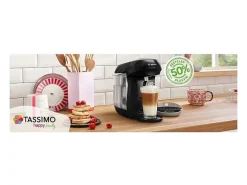 Cafetera Tassimo Happy 1400W - 0,7L - Negra/Crema