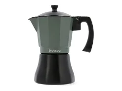Cafetera Vera Bidasoa 6 tazas aluminio gris/negro