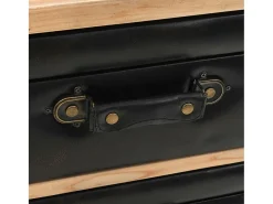Cajonera de madera maciza de abeto 80x36x75 cm