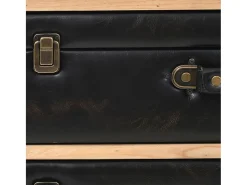 Cajonera de madera maciza de abeto 80x36x75 cm