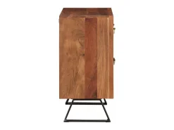 Cajonera marrón miel 70x35x70 cm madera maciza acacia