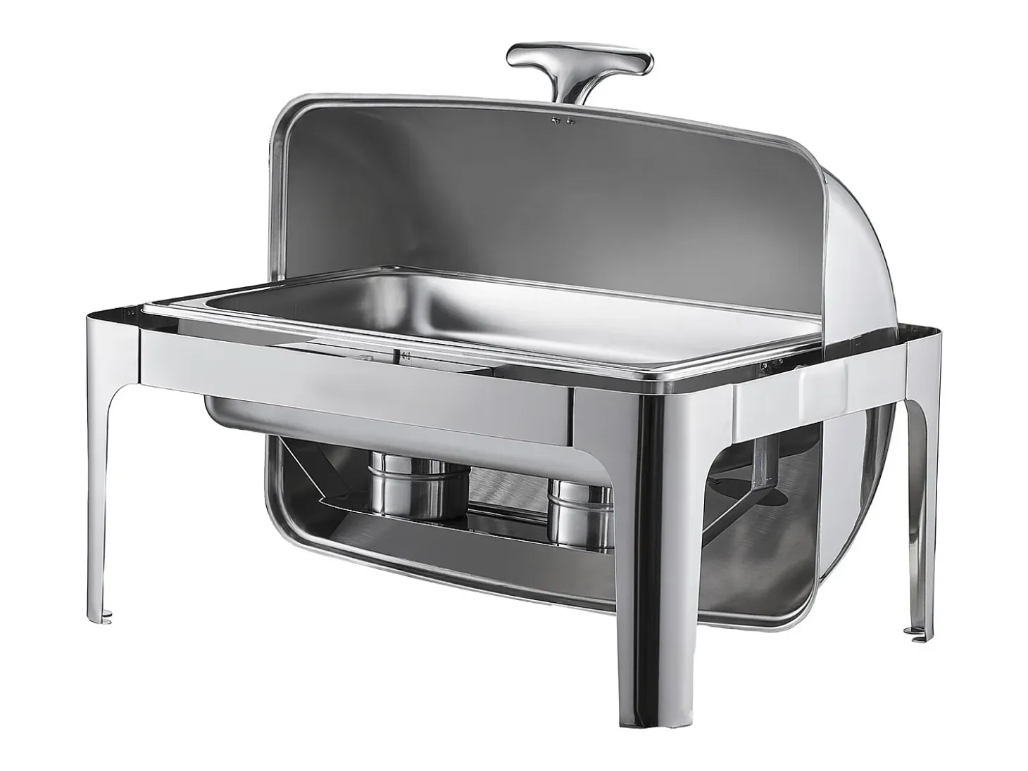 Calentadores de Comida SucceBuy Juego de Calientaplatos Rectangular de Acero Inoxidable de 8.5 L con Bandeja Grande