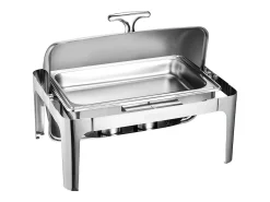 Calentadores de Comida SucceBuy Juego de Calientaplatos Rectangular de Acero Inoxidable de 8.5 L con Bandeja Grande