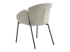 CANDICE-Silla de tela Luxury Grège (x2)