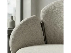 CANDICE-Silla de tela Luxury Grège (x2)