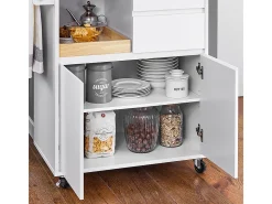 Carrito Auxiliar de Cocina con 2 Cajones FKW123-WN SoBuy ES