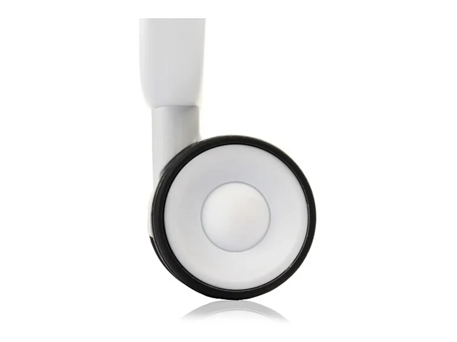 Carrito auxiliar plegable con ruedas - Estructura metálica blanca, 2 estantes laminados Decorado Óvalos turquesa y marrón – 72*66*43 cm - BAUHAUS