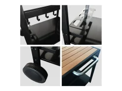 Carrito bar exterior para plancha AVEIRO - HAPPY GARDEN