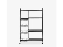 Carrito de cocina con cestas para fruta y verdura 80x32x135cm Faris XL