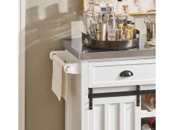 Carrito de cocina con piso de acero Carro almacenaje L116 x P46 x H95cm FKW94-W SoBuy ES