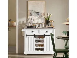 Carrito de cocina con piso de acero Carro almacenaje L116 x P46 x H95cm FKW94-W SoBuy ES