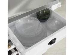 Carrito de cocina con piso de acero Carro almacenaje L116 x P46 x H95cm FKW94-W SoBuy ES