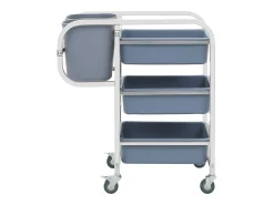Carrito de cocina con recipientes de plástico 82x43,5x93 cm