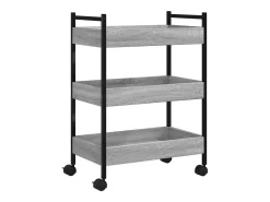 Carrito de cocina madera de ingeniería gris Sonoma 50x30x70 cm