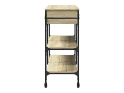 Carrito de cocina madera ingeniería roble Sonoma 105x42x95 cm