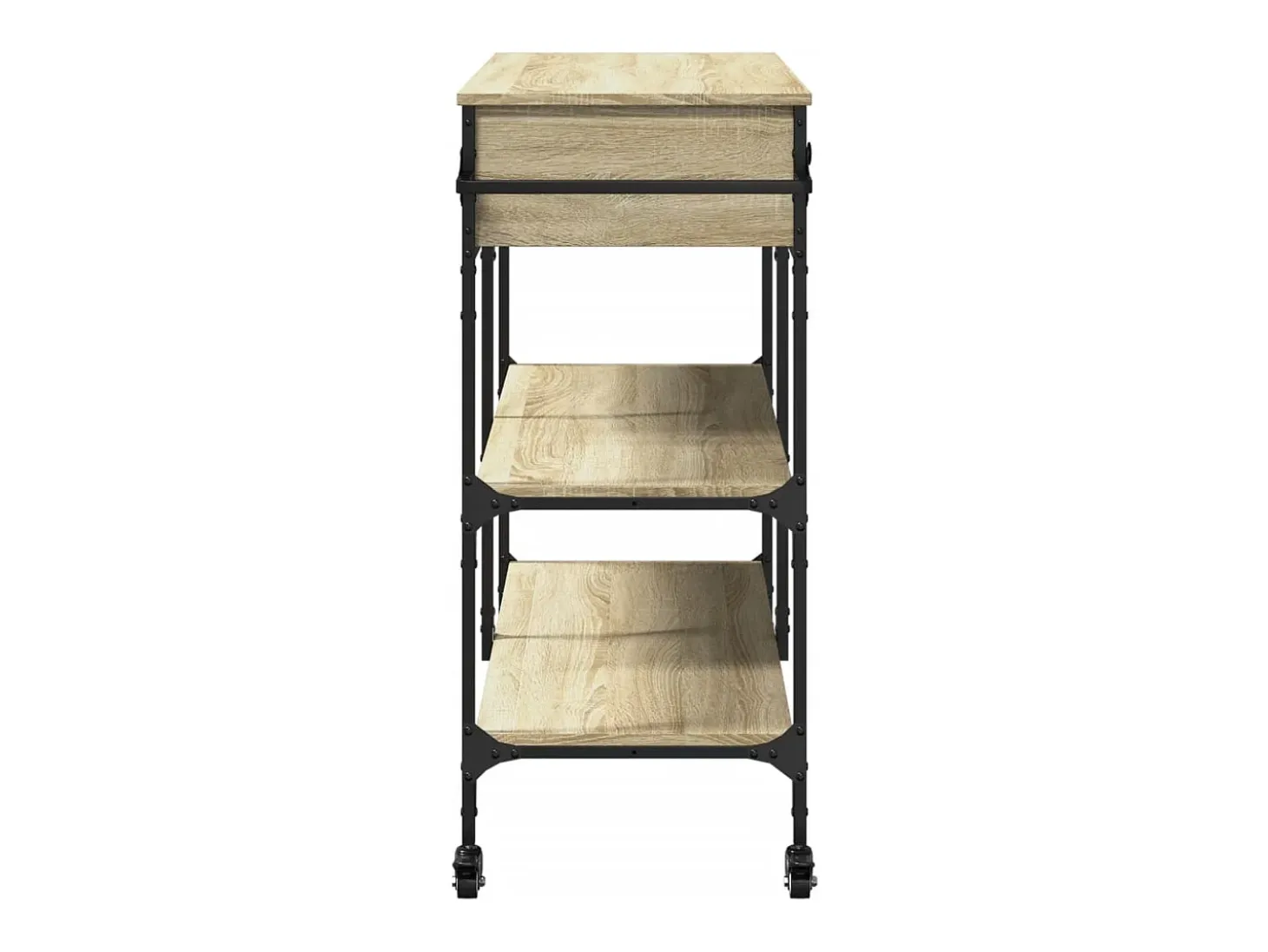 Carrito de cocina madera ingeniería roble Sonoma 105x42x95 cm