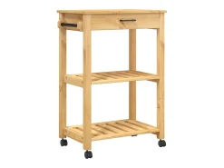 Carrito de cocina MONZA madera maciza de pino 60x40x88,5 cm