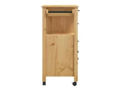 Carrito de cocina MONZA madera maciza de pino 84x40x88,5 cm