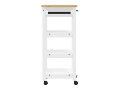 Carrito de cocina MONZA madera maciza de pino 48x40x88,5 cm