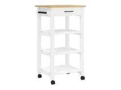 Carrito de cocina MONZA madera maciza de pino 48x40x88,5 cm