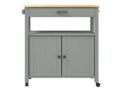 Carrito de cocina MONZA madera maciza de pino 84x40x88,5 cm