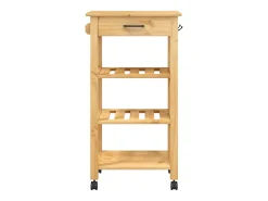 Carrito de cocina MONZA madera maciza de pino 48x40x88,5 cm