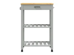 Carrito de cocina MONZA madera maciza de pino 60x40x88,5 cm