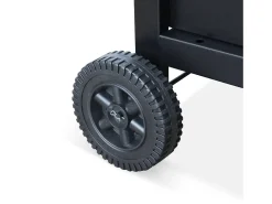Carrito para plancha de gas porthos 4 quemadores negro