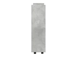Carro de almacenaje estrecho 3 niveles madera gris hormigón