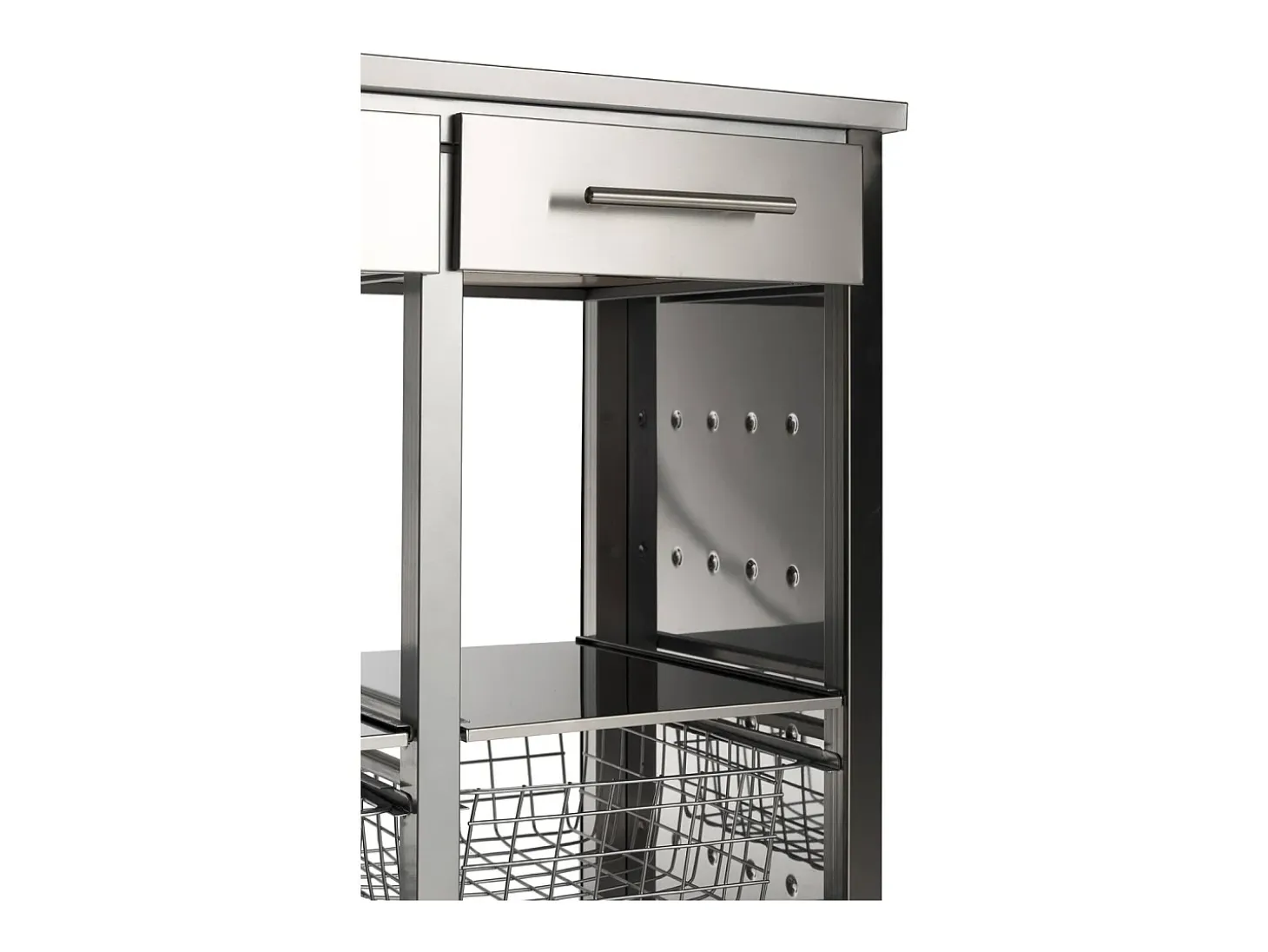 Carro de cocina, Carro Verdulero doble - 92*72,5*45,5cm – MALMÖ INOX
