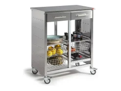 Carro de cocina, Carro Verdulero doble - 92*72,5*45,5cm – MALMÖ INOX